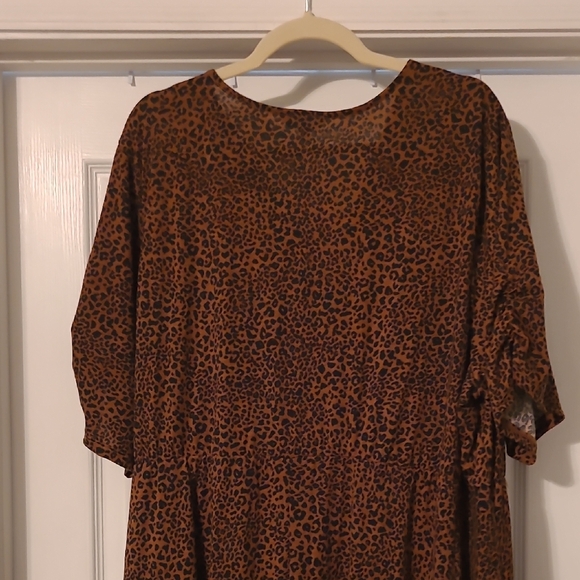 Terra & Sky Brown Leopard Print Dress - Picture 7 of 9